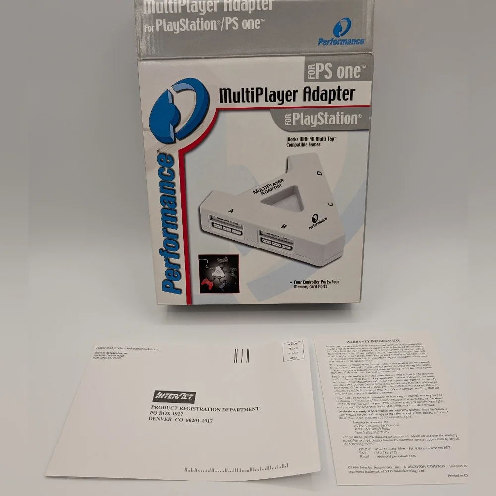 MultiPlayer Adapter for PS One - White